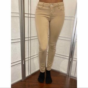 Tan Stretch Low Waist Skinny Pant